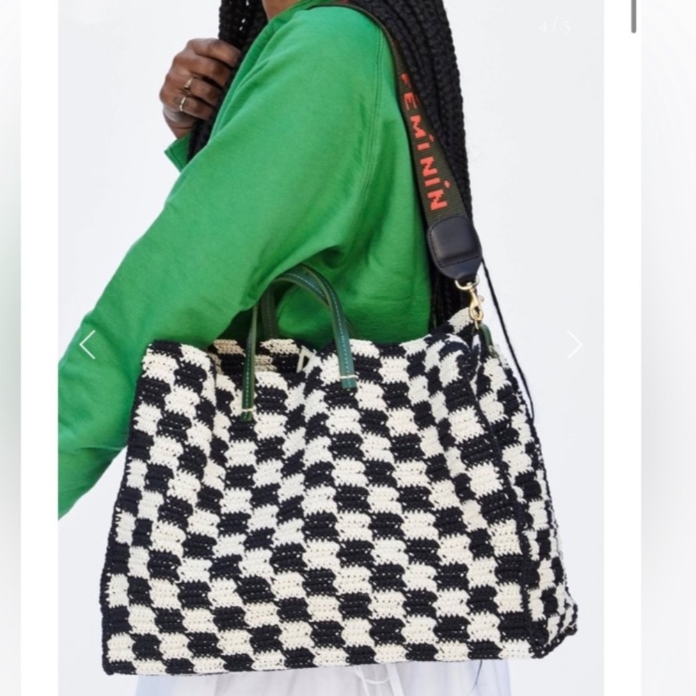Clare V Green Shoulder Strap - Masculine Feminine